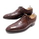 CHAUSSURES JOHN LOBB TOWCESTER 7.5E 42 RICHELIEU BOUT FLEURI CUIR MARRON 1150€