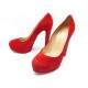 CHAUSSURES CHRISTIAN LOUBOUTIN 38.5 ESCARPINS DAIM ROUGE SUEDE PUMP SHOES 575€