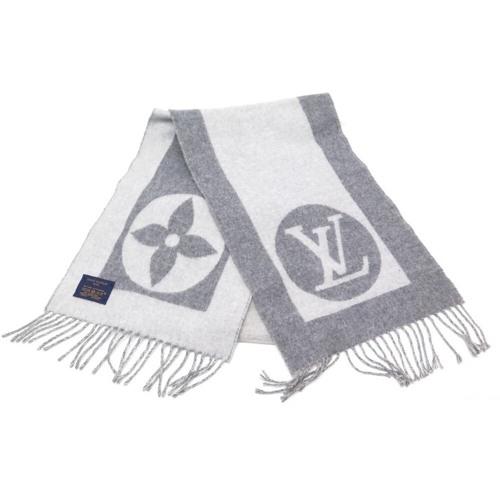 Louis Vuitton Monogram Cardiff Scarf - Grey Scarves, Accessories