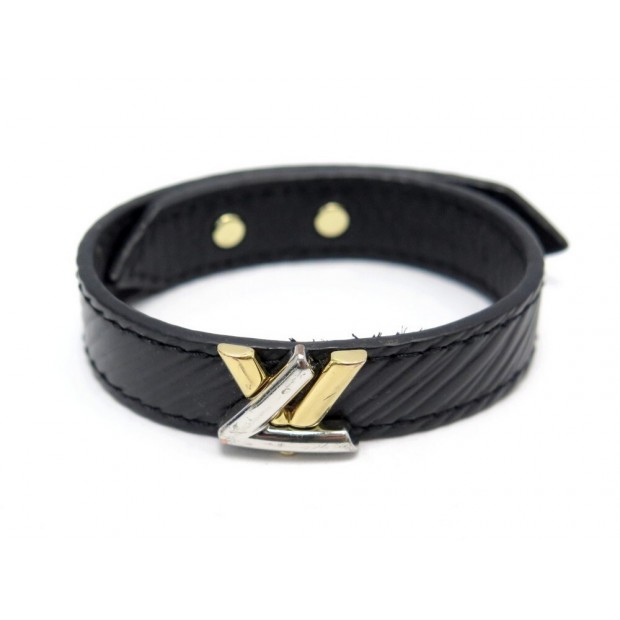 Louis Vuitton LV x YK Juane Noir Epi Leather Twist Belt Chain