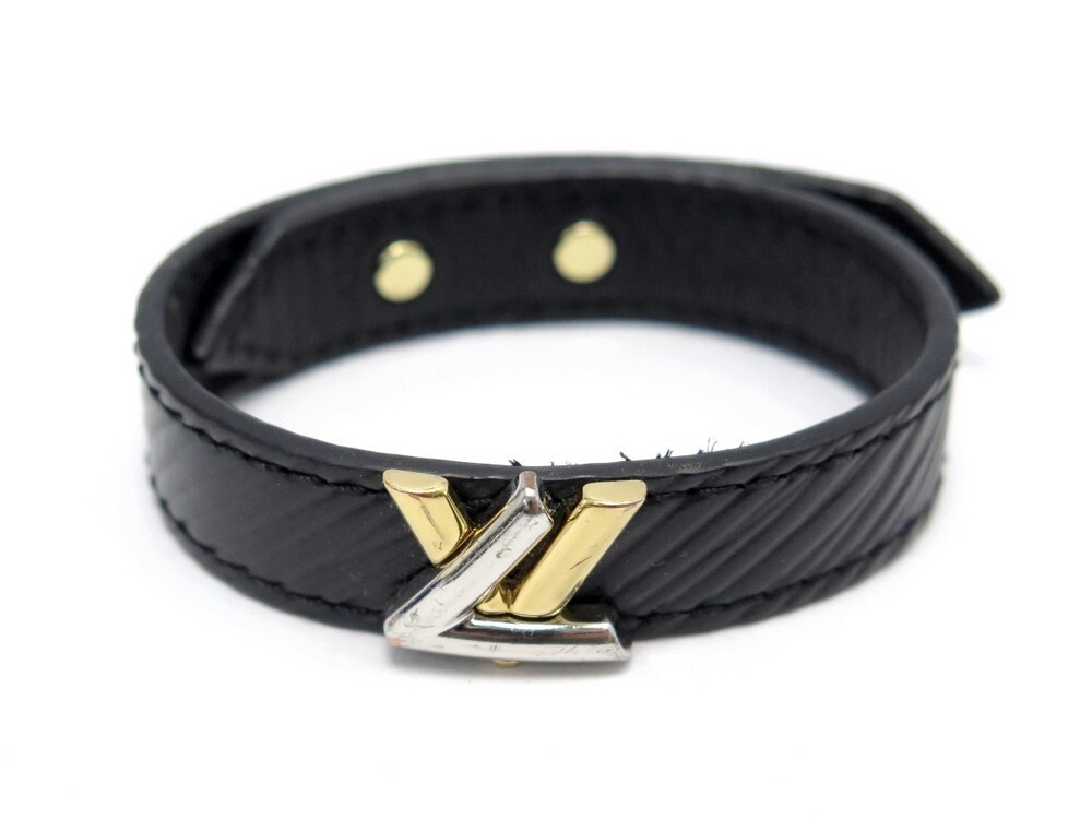 bracelet louis vuitton lv twist m6400 14 18 cm cuir