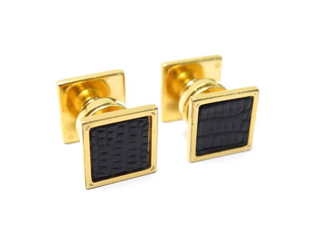 HERMES_Boutons de manchettes H Take Offカフリンクス パリ速達 Hermes】カフリンクス Boutons de manchettes H au Carre