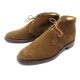 CHAUSSURES CROCKETT & JONES CHILTERN 8.5E 42.5 BOTTINES CHUKKA DAIM MARRON 460€