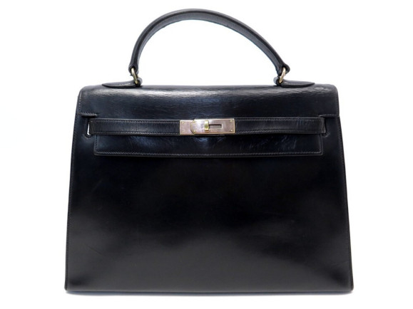  sac a main hermes kelly sellier 33 cuir noir
