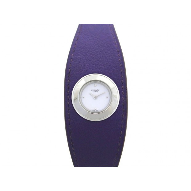 NEUF MONTRE HERMES FAUBOURG MANCHETTE FG2.110 QUARTZ 19 MM ACIER + BOITE 2000€