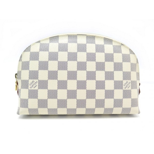 NEUF TROUSSE LOUIS VUITTON POCHETTE COSMETIQUE N60024 TOILE DAMIER AZUR POUCH