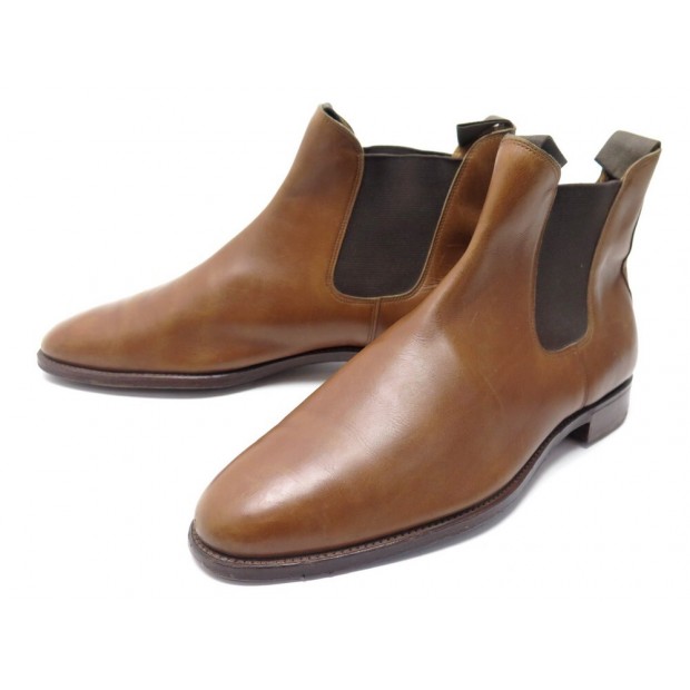 CHAUSSURES JOHN LOBB CHESLAND 8E 42 BOTTINES CHELSEA EN CUIR + EMBAUCHOIRS 1315€