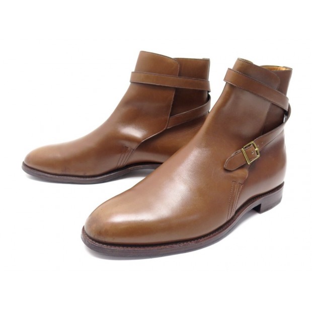 CHAUSSURES JOHN LOBB JODHPUR 8E 42 BOTTINES A BOUCLE EN CUIR + EMBAUCHOIRS 1530€