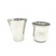 LOT DE 2 TIMBALES VERRES HERMES SELLE EN ETAIN ARGENTE POTS TIN TIMBAL SET 295€