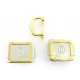 LOT DE 3 BOUCLES DE CEINTURE CARTIER SANTOS & LOGO C POUR LIEN 30MM BELT BUCKLE