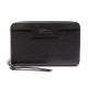 NEUF PORTEFEUILLE LONGCHAMP LE PLIAGE NEO PORTE MONNAIE CUIR NOIR WALLET 190€