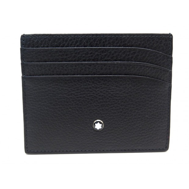 NEUF PORTE CARTES MONTBLANC MEISTERSTUCK SOFT GRAIN 6CC 113309 EN CUIR CARD 140€