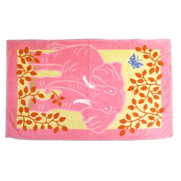 NEUF TAPIS DE PLAGE HERMES ELEPHANT DRAP DE BAIN 145 CM SERVIETTE TOWEL 450€