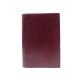 COUVERTURE AGENDA HERMES SIMPLE GM CUIR ROUGE BORDEAUX + BOITE DIARY COVER 342€