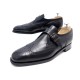 CHAUSSURES JM WESTON MOCASSINS A BOUCLE 9C 43 CUIR NOIR BOUT FLEURI SHOES 830€