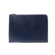 NEUF POCHETTE MONTBLANC PORTE DOCUMENTS ZIPPE MEISTERSTUCK 114521 CUIR BLEU 575€