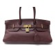 SAC A MAIN HERMES BIRKIN SHOULDER 42 EN CUIR TAURILLON MARRON HAND BAG 8600€