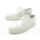 CHAUSSURES PRADA 37 IT 38 FR DERBY COMPENSES BOUT FLEURI CUIR BLANC SHOES 690€