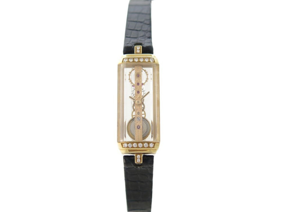 rare montre corum golden bridge 1325065 or 18k