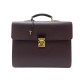 SAC CARTABLE LOUIS VUITTON ROBUSTO 2 SOUFFLETS SACOCHE CUIR TAIGA BORDEAUX 3900€