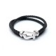 BRACELET FRED FORCE 10 GM SIMPLE ET DOUBLE TOUR T17-18 EN OR BLANC + BOITE 3260€