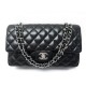 SAC A MAIN CHANEL TIMELESS CLASSIQUE M CUIR MATELASSE NOIR BANDOULIERE BAG 6050€