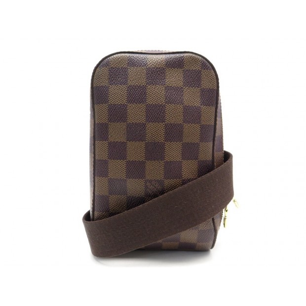 NEUF SACOCHE LOUIS VUITTON GERONIMO TOILE DAMIER EBENE BANDOULIERE HAND BAG 880€