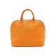 SAC A MAIN LOUIS VUITTON ALMA PM CUIR EN EPI ORANGE LEATHER HAND BAG 1680€