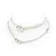 COLLIER HERMES SAUTOIR FARANDOLE 80 CM H104570B ARGENT MASSIF NECKLACE 1030€