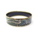 NEUF BRACELET MICHAELA FREY EMAIL IMPRIME FAISAN 19 CM PLAQUE OR NEW ENAMEL 735€