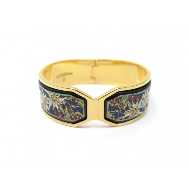 NEUF BRACELET MICHAELA FREY CONTESSA FLEURS T18 EMAIL + ECRIN ENAMEL JEWEL 1030€