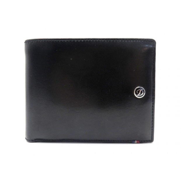 PORTEFEUILLE ST DUPONT LINE D 180003 EN CUIR NOIR BLACK LEATHER WALLET 280€