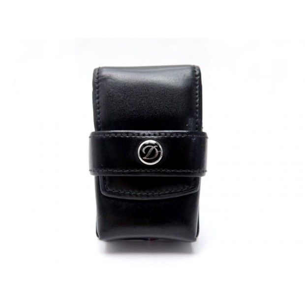 NEUF ETUI A BRIQUET ST DUPONT LINE D 180024 CUIR NOIR LEATHER LIGHTER CASE 135€