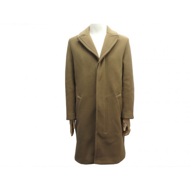 NEUF MANTEAU LOUIS VUITTON TAILLE 50 M EN LAINE CAMEL NEW WOOL COAT 2900€