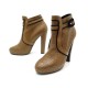 CHAUSSURES HERMES BOTTINES MOTIFS H 39 EN CUIR MARRTON + BOITE BOOTS SHOES 990€