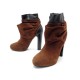 CHAUSSURES HERMES BOTTINES 39 EN CUIR ET DAIM BICOLORE + BOITE BOOTS SHOES 990€