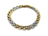 bracelet cartier maille panthere en or jaune gris