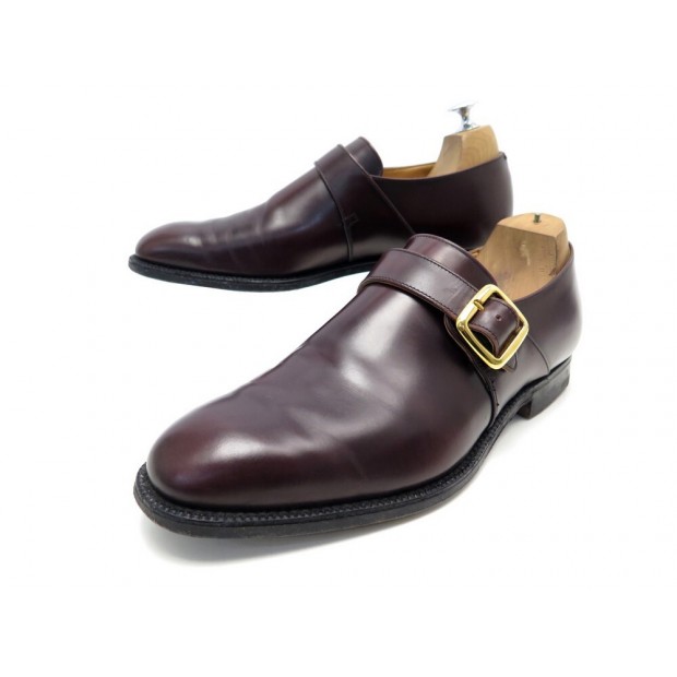 CHAUSSURES CHURCH'S MOCASSIN A BOUCLE WESTBURY 8G 42 CUIR BORDEAUX SHOES 650€