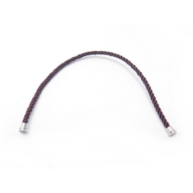 NEUF CABLE FRED POUR BRACELET FORCE 10 MM CHOCOLAT 16 CM MARRON + POCHON 240€