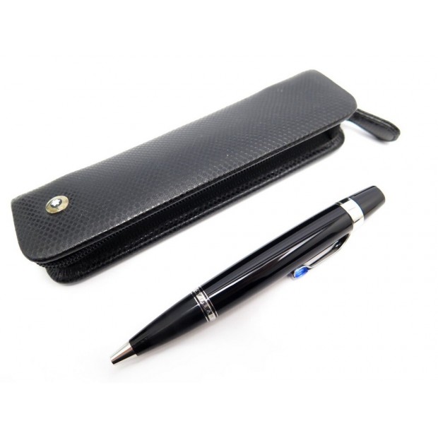 STYLO BILLE MONTBLANC BOHEME MINI 5055 EN RESINE NOIR + ETUI BALLPOINT PEN 895€