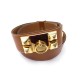 CEINTURE HERMES MEDOR COLLIER DE CHIEN T75 A 79 CUIR PECARI GOLD DORE BELT 1780€