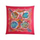 NEUF FOULARD HERMES GRANDS FONDS FAIVRE CARRE PLISSE SOIE BOITE SILK SCARF 385€