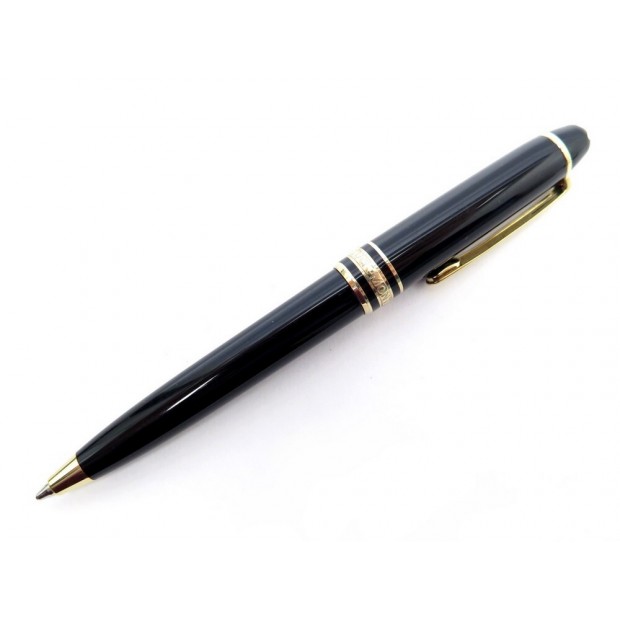 STYLO BILLE MONTBLANC MEISTERSTUCK MOZART PM DORE RESINE NOIR + BOITE PEN 335€