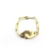 NEUF BAGUE DINH VAN CHAINE MENOTTES R7 207201 T52 EN OR JAUNE + ECRIN RING 550€