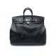 SAC A MAIN VOYAGE HERMES BIRKIN HAUT A COURROIES 50 EN CUIR TOGO NOIR HAND BAG