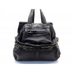 NEUF SAC A MAIN JEROME DREYFUSS BILLY M CUIR GRAINE MARRON LEATHER HANDBAG 590€