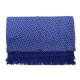 ECHARPE HERMES 145 X 35 CM EN SOIE ET ANGORA BLEU SILK AND WOOL SCARF 470€