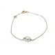 BRACELET TECLA 18.5 CM EN OR BLANC ET PERLE DE CULTURE 2.3 GR PEARL & GOLD JEWEL