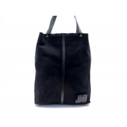 SAC A MAIN JEROME DREYFUSS GILLES EN DAIM NOIR BLACK SUEDE LEATHER HANDAG 370€