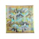 FOULARD HERMES SANGLES EN ZIGZAG VIRGINIE JAMIN CARRE 90 SOIE SILK SCARF 385€